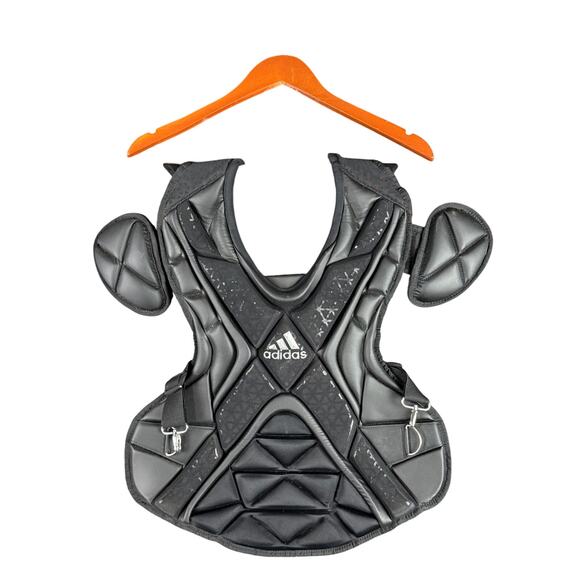 Adidas 17" Pro Series Baseball Catcher's Chest Protector Black S99092 NEW Perfor - Picture 1 of 11